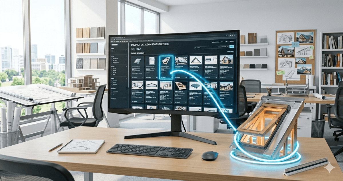 Online product catalog that guides the user to a decision